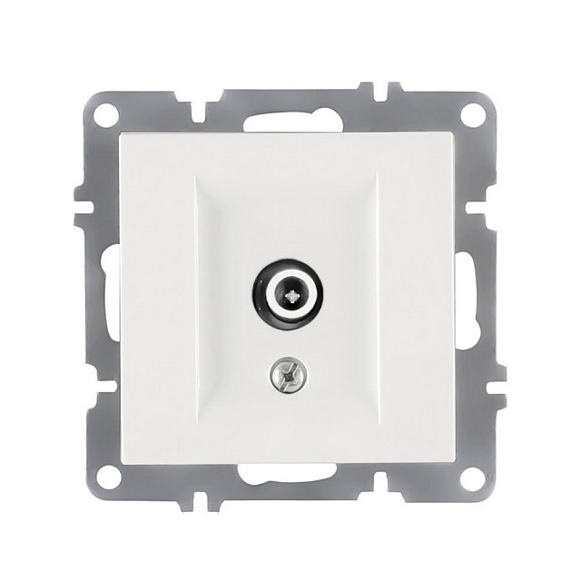 Розетка для ТВ Arvia Electric Karen 50 01 1000 273 концевая белая механизм