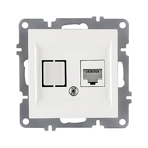 Розетка компьтерная Arvia Electric Karen 50 01 1000 247 белая механизм