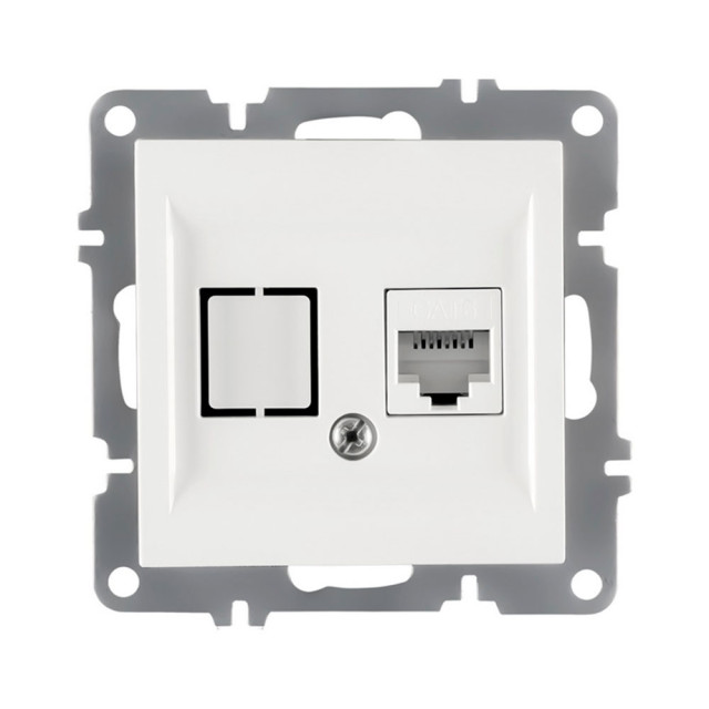 Розетка компьтерная Arvia Electric Karen 50 01 1000 247 белая механизм
