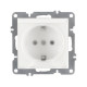 Розетка Arvia Electric Karen 50 01 1000 218 с заземлением с крышкой белая механизм