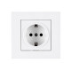 Розетка Arvia Electric Karen 50 01 1000 217 1 гнездо с зазаемлением белая механизм
