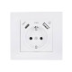 Розетка Arvia Electric Karen 50 01 1000 301 с заземлением USB TYPE C белая механизм