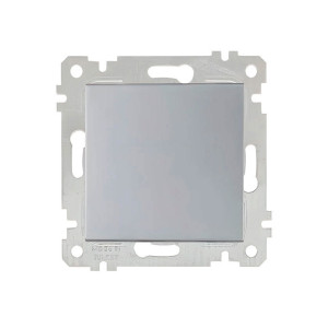 Выключатель Mutlusan Rita 2200-401-0182 1 клавиша 10А нержавеющая сталь