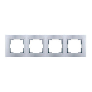 Рамка Mutlusan Rita 2220-800-1482 4 поста горизонтальный монтаж нержавеющая сталь