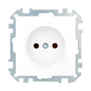 Розетка Bylectrica Стиль РС16-524 1 место без заземления белая