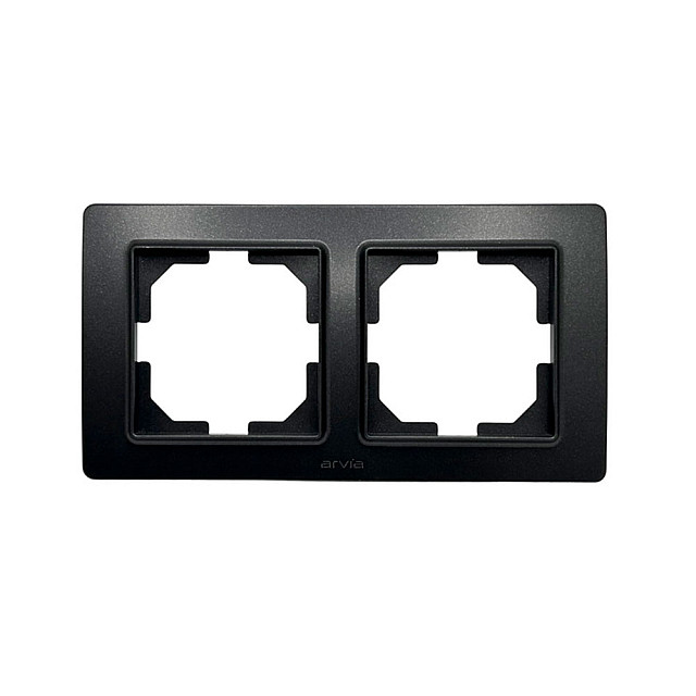 Рамка Arvia Electric Mikra 22 07 2000 022 2 поста черный