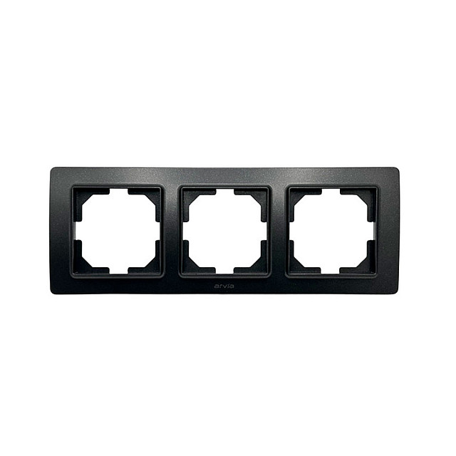 Рамка Arvia Electric Mikra 22 07 2000 023 3 поста черный