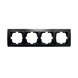Рамка Arvia Electric Mikra 22 07 2000 024 4 поста черный
