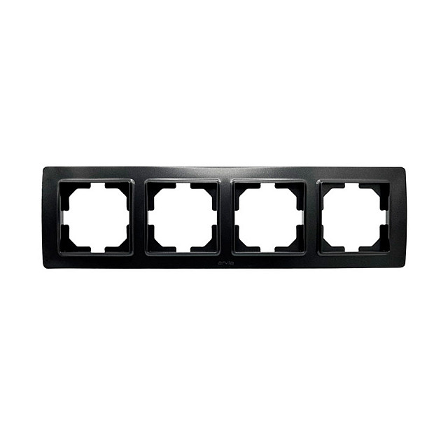 Рамка Arvia Electric Mikra 22 07 2000 024 4 поста черный