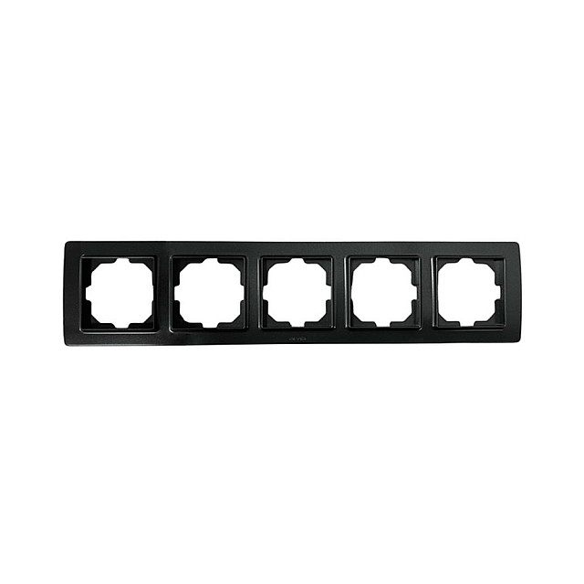 Рамка Arvia Electric Mikra 22 07 2000 025 5 постов черный