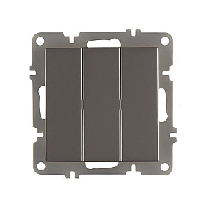 Выключатель Arvia Electric 50 06 2000 254 3 клавиши антрацит механизм