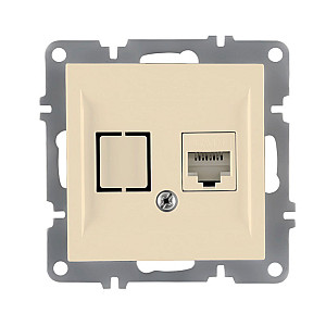 Розетка компьтерная Arvia Electric 50 02 1000 247 крем механизм