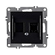 Розетка компьтерная Arvia Electric 50 07 2000 247 черный механизм