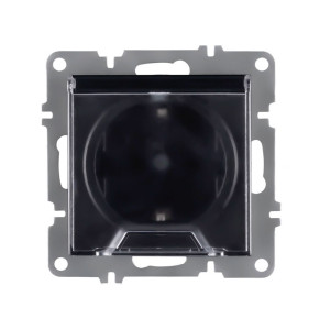 Розетка Arvia Electric 50 07 2000 218 с заземлением с крышкой черный механизм