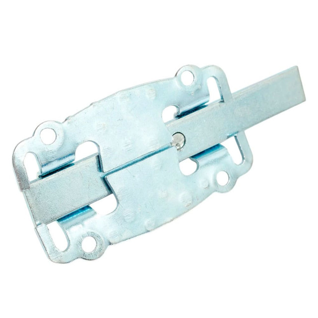 Задвижка дверная Starfix SMP-67647-1 плоская 100 мм белый цинк