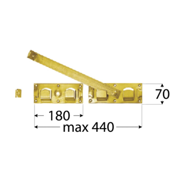 Задвижка воротная Domax WBR 440 864111 440*70*180 мм