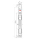 Шпингалет Vela FB-01-140-NIS 00007503 матовый никель