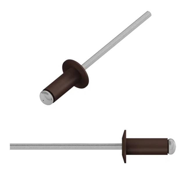 Заклепка вытяжная 4.0*10 мм Starfix SMZ1-60053-50 алюминий/сталь RAL 8017 шоколадно-коричневый 50 ш