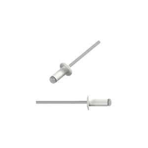 Заклепка вытяжная 3.2*8 мм Starfix SMZ1-67369-50 алюминий/сталь RALL9003 сигнальный белый 50 шт