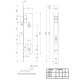 Замок врезной Apecs 7300-25-NIS
