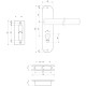 Замок врезной Avers 0823/60-С-AB