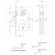 Замок врезной Avers 1023/60-СR 00028070 хром