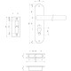 Замок врезной Avers 0823/60-С-G