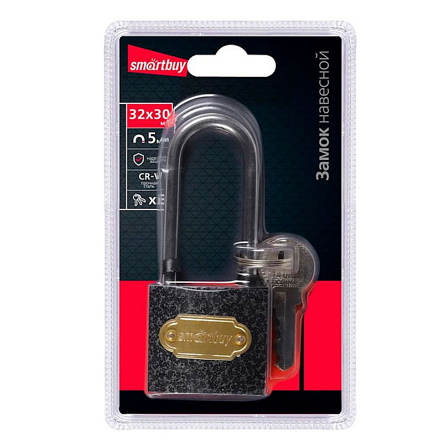 Замок SmartBuy Pro Tools SBT-PRO-LK-3230L удлиненная дужка