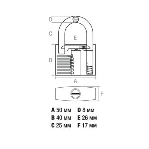 Замок навесной Startul Master ST9081-50 50 мм