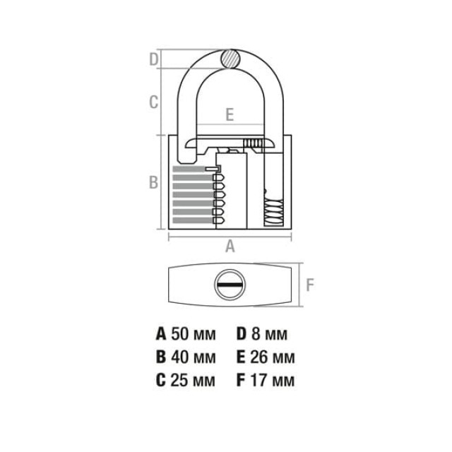 Замок навесной Startul Master ST9081-50 50 мм