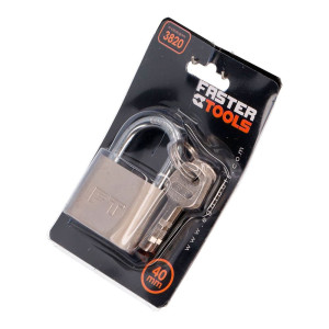 Замок навесной Faster Tools укрепленный 40 мм