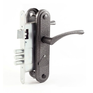 Замок врезной Зенит ЗВ9-4.2 серебро