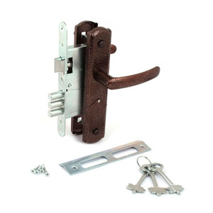 Замок врезной сувальдный Avers 3В9-4-1-4-09 медь