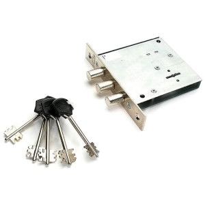 Замок врезной Эльбор Кремень 1.04.02 никель