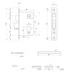 Замок врезной Avers 0823/60-С-G
