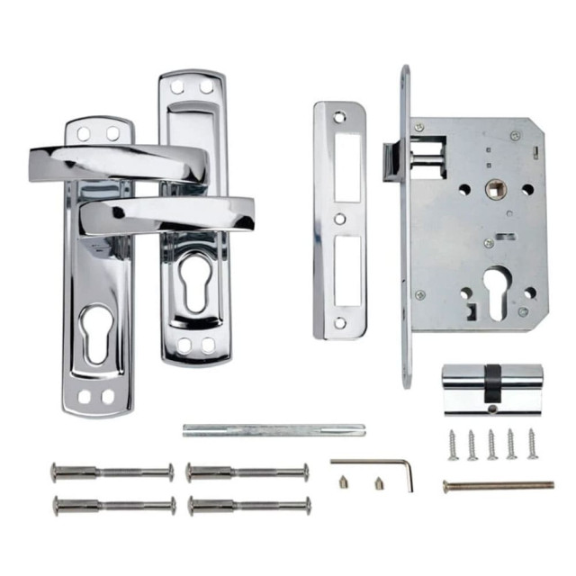 Замок врезной Vela 1601-CR 00006700 хром