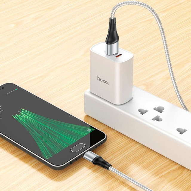 Кабель Hoco X50 MicroUSB - USB серый 1 м