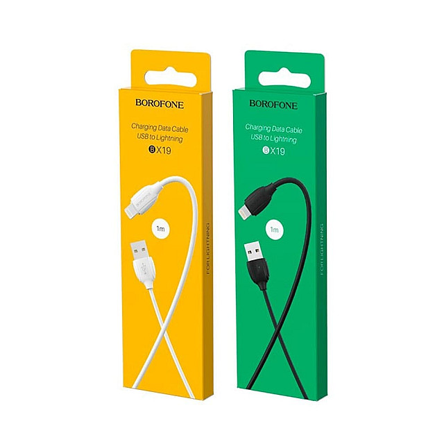 Кабель Borofone BX19 O1763 Lightning-USB белый 1 м