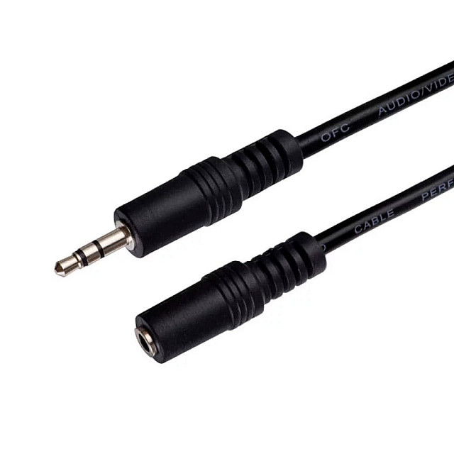 Кабель Perfeo J2203 Jack 3.5 мм вилка - Jack 3.5 мм розетка 5 м
