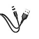 Кабель Hoco X52 Lightning-USB магнитный черный 1 м