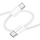 Кабель Borofone BX103 O9492 Type-C-Type-C 60W белый 1 м