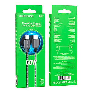 Кабель Borofone BX87 89067 Type-C-Type-C 60W черный 1 м
