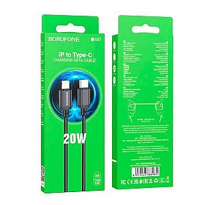Кабель Borofone BX87 88985 Lightning-Type-C 20W поддержка PD 20Вт черный 1 м
