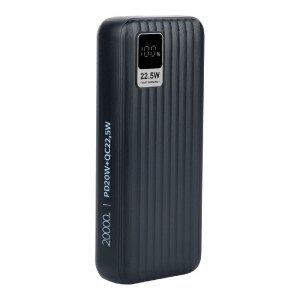 Powerbank Perfeo Waterfall PF_E1469 10000 mAh/LED дисплей/PD + QC Black