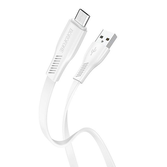 Кабель Borofone BX85 87100 для Micro белый 1 м