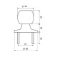 Защелка Palladium 609 AВ BK