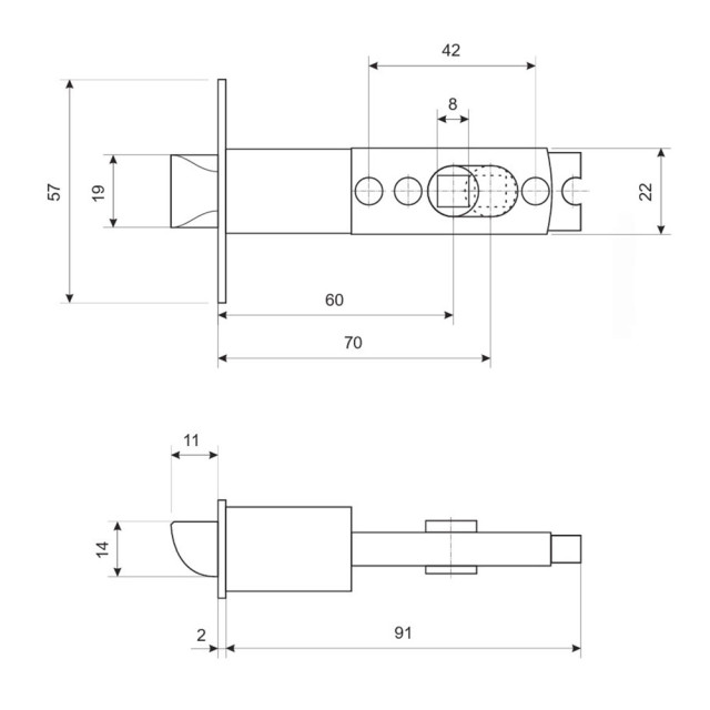 Защелка Vanger 6072-03-BLM
