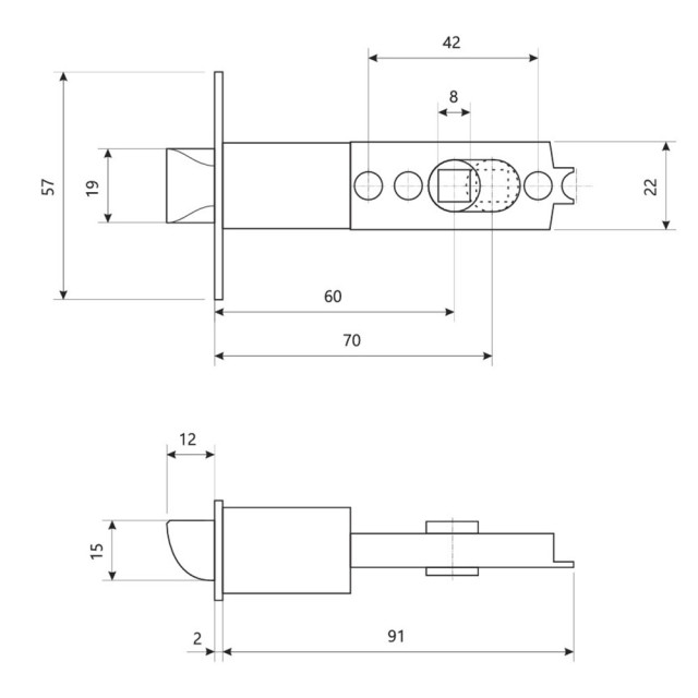 Защелка Avers 8083-05-CR 00031334