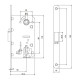 Защелка врезная Vela V1895-SC 00070776 магнитная матовый хром