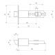 Защелка Avers 8023-03-G 00020410